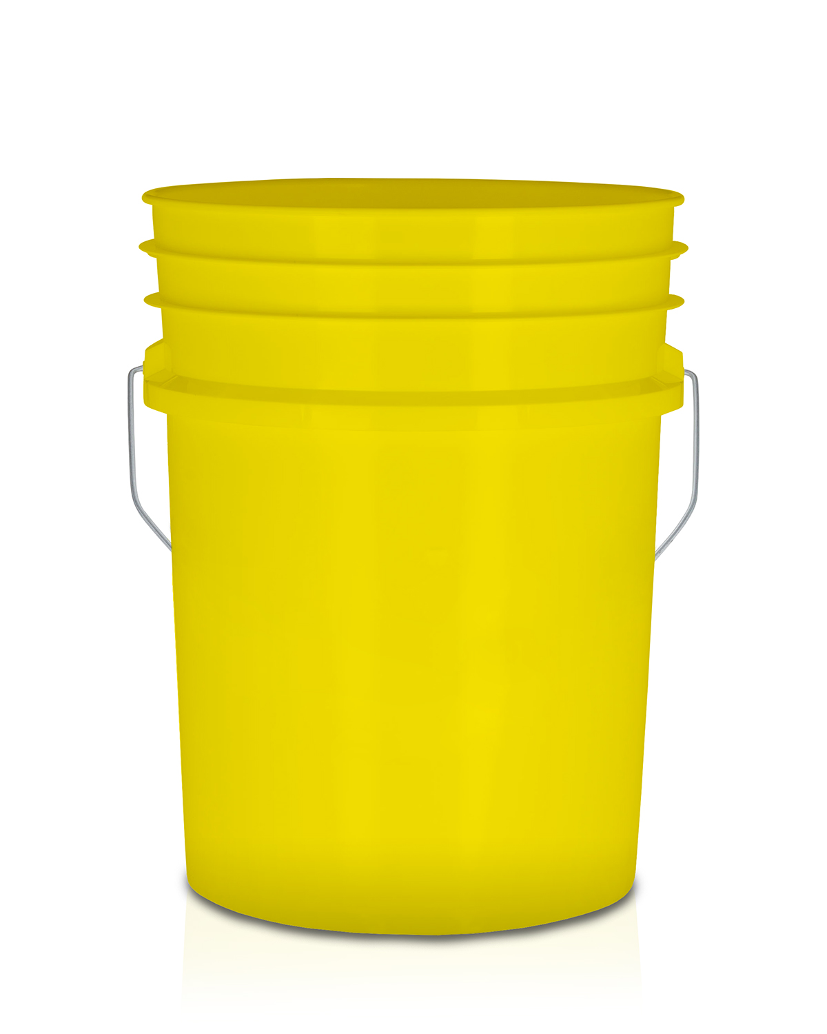yellow plastic pails